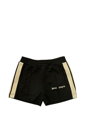 bermuda in tessuto nero PALM ANGELS KIDS | PGCL001S26FAB001110